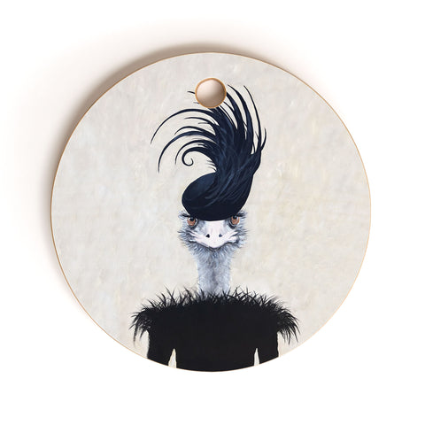 Coco de Paris Retro Ostrich Cutting Board Round