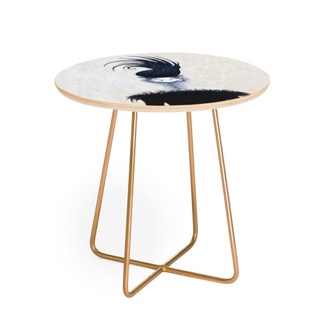 Coco de Paris Retro Ostrich Round Side Table