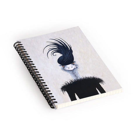 Coco de Paris Retro Ostrich Spiral Notebook