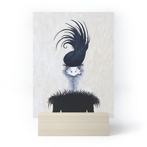Coco de Paris Retro Ostrich Mini Art Print