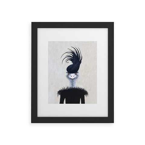 Coco de Paris Retro Ostrich Framed Art Print