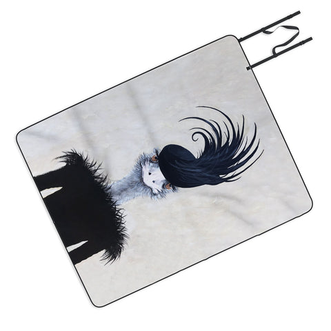 Coco de Paris Retro Ostrich Picnic Blanket