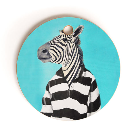 Coco de Paris Stripy Zebra Cutting Board Round
