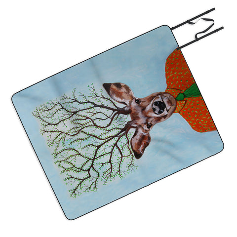 Coco de Paris Tree Deer Picnic Blanket