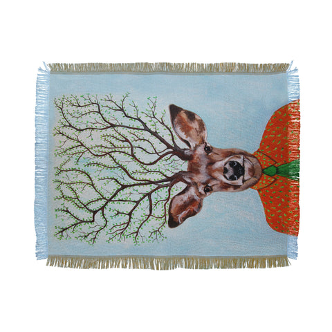 Coco de Paris Tree Deer Throw Blanket