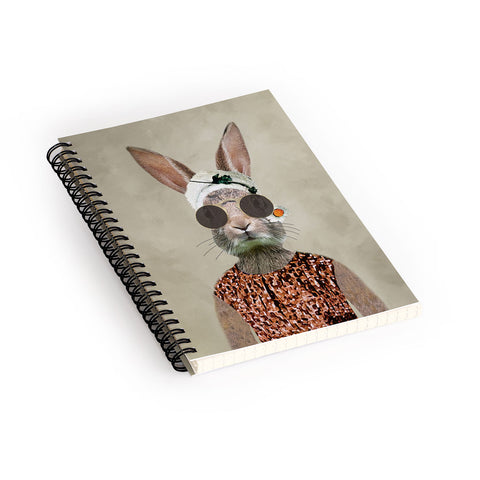 Coco de Paris Vintage Lady Rabbit Spiral Notebook