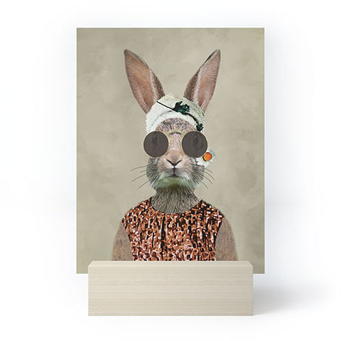 Coco de Paris Vintage Lady Rabbit Mini Art Print