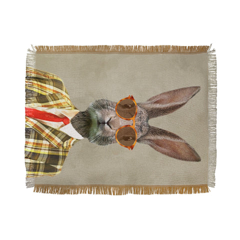 Coco de Paris Vintage Mister Rabbit Throw Blanket
