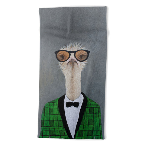 Coco de Paris Vintage Ostrich Beach Towel