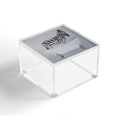 Coco de Paris Zebra in bathtub Acrylic Box