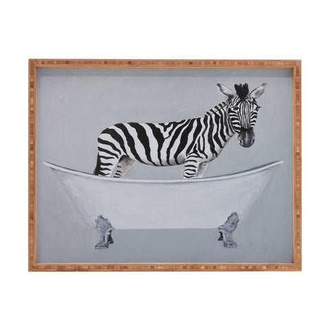 Coco de Paris Zebra in bathtub Rectangular Tray