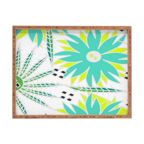 CocoDes Bright Tropical Flowers Rectangular Tray