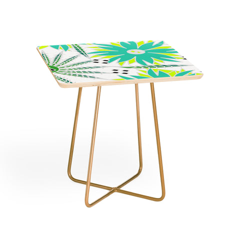 CocoDes Bright Tropical Flowers Side Table