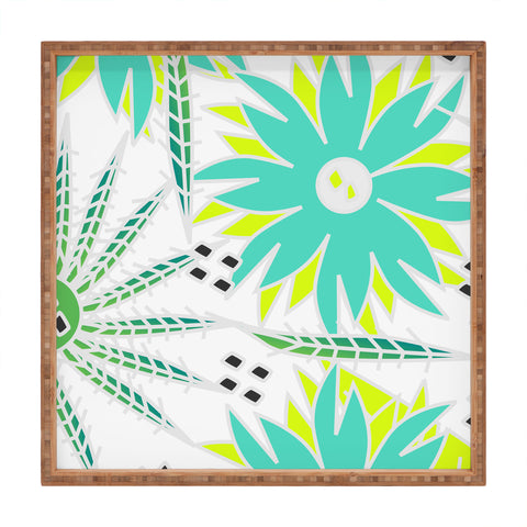 CocoDes Bright Tropical Flowers Square Tray