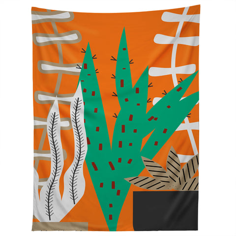 CocoDes Colorful Houseplants Tapestry