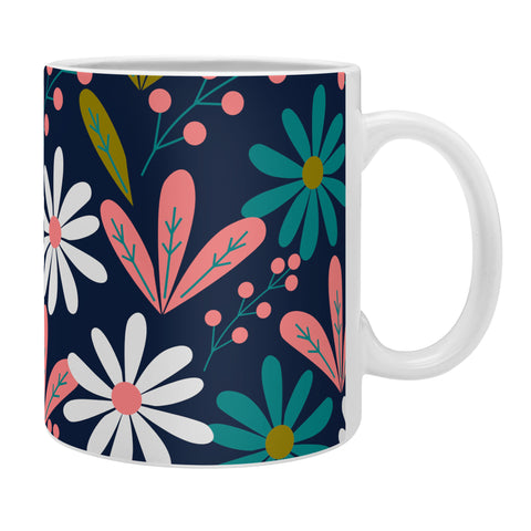 CocoDes Daisies at Midnight Coffee Mug