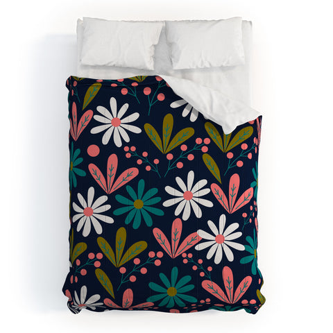 CocoDes Daisies at Midnight Comforter