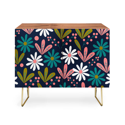 CocoDes Daisies at Midnight Credenza
