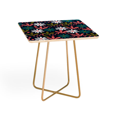 CocoDes Daisies at Midnight Side Table