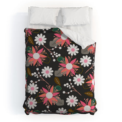 CocoDes Floral Fantasy at Night Comforter