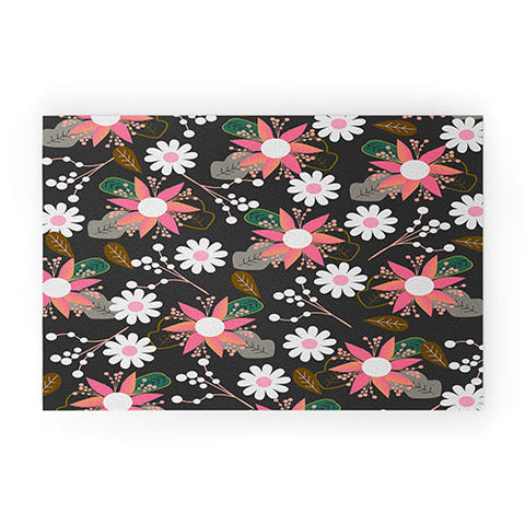CocoDes Floral Fantasy at Night Welcome Mat
