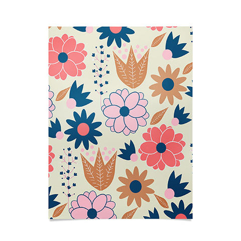 CocoDes Happy Spring Flowers Poster