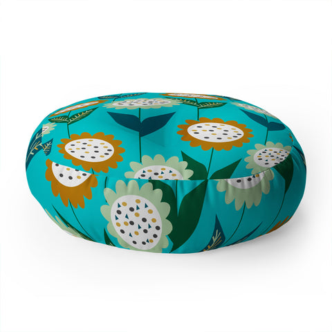 CocoDes Jolly Floral Group Floor Pillow Round