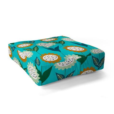 CocoDes Jolly Floral Group Floor Pillow Square