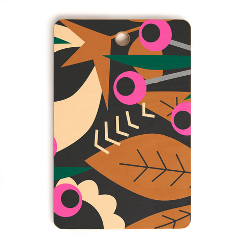 CocoDes Nocturnal Floral Garden Cutting Board Rectangle