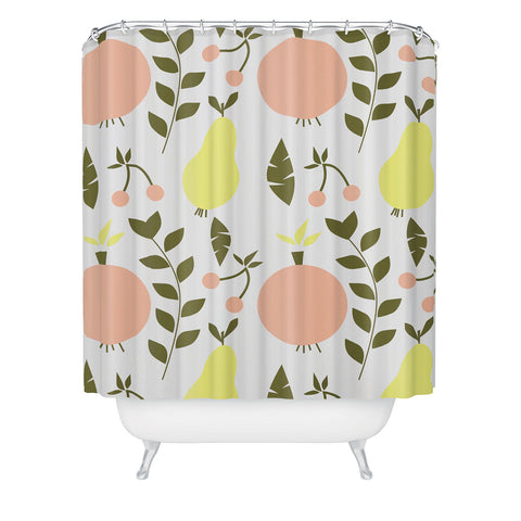 CocoDes Soft Fruits Shower Curtain