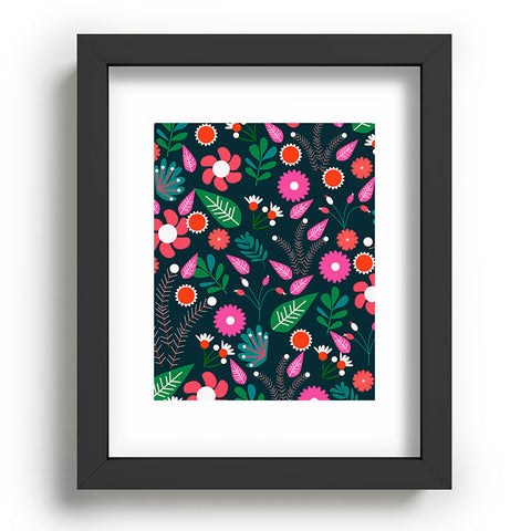 CocoDes Sweet Flowers at Midnight Recessed Framing Rectangle