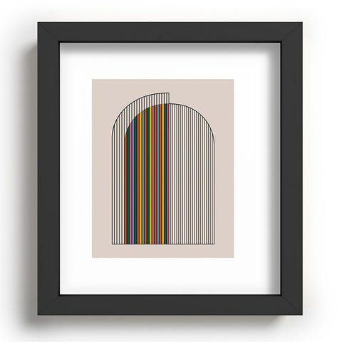Colour Poems Abstract Arch III Recessed Framing Rectangle