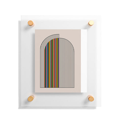 Colour Poems Abstract Arch III Floating Acrylic Print