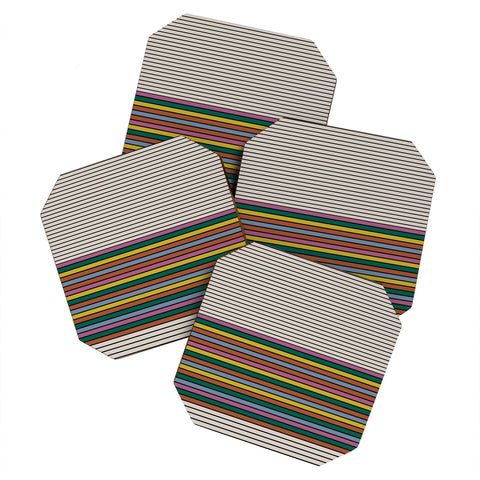 Colour Poems Abstract Arch III Coaster Set
