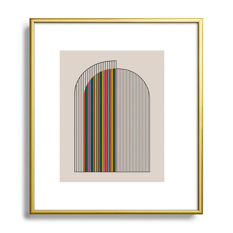 Colour Poems Abstract Arch III Metal Framed Art Print