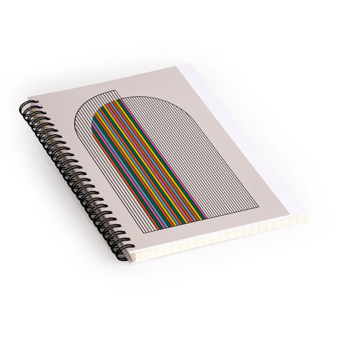 Colour Poems Abstract Arch III Spiral Notebook