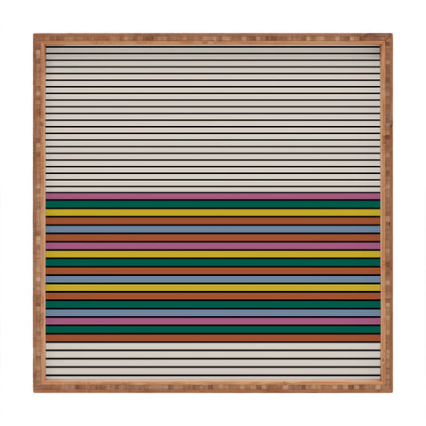 Colour Poems Abstract Arch III Square Tray
