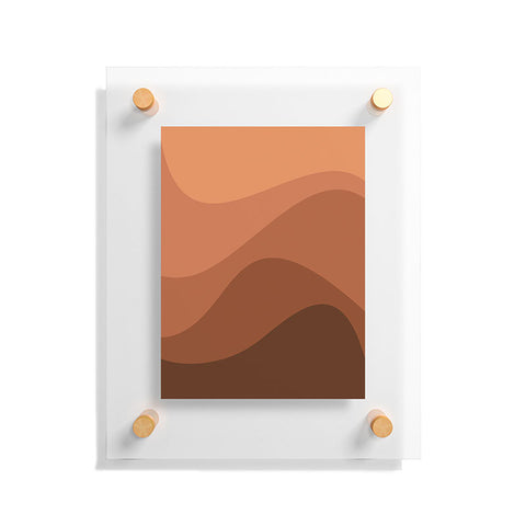 Colour Poems Abstract Color Waves IV Floating Acrylic Print
