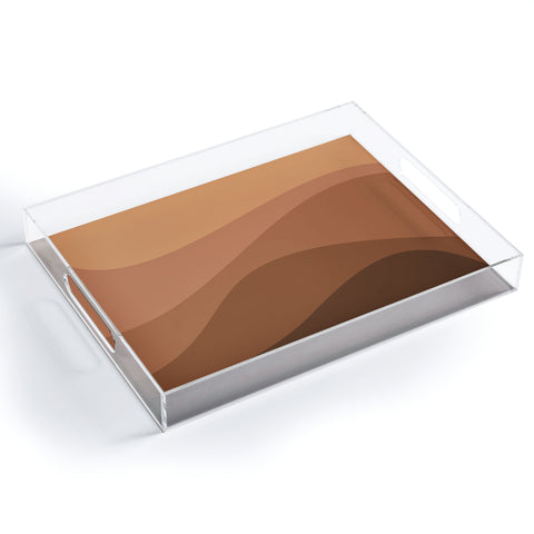 Colour Poems Abstract Color Waves IV Acrylic Tray