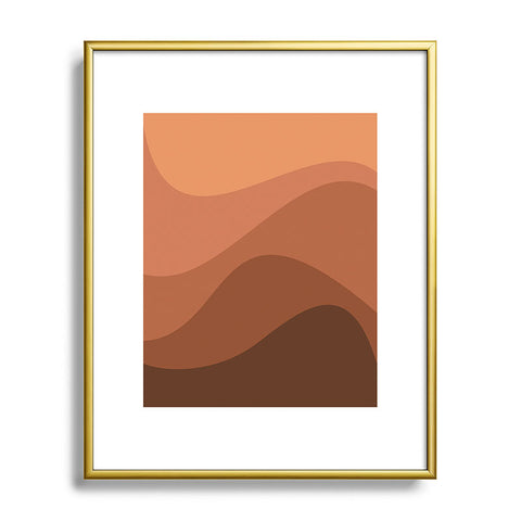 Colour Poems Abstract Color Waves IV Metal Framed Art Print