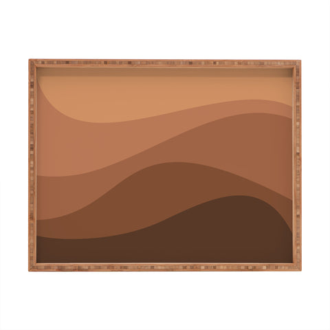 Colour Poems Abstract Color Waves IV Rectangular Tray