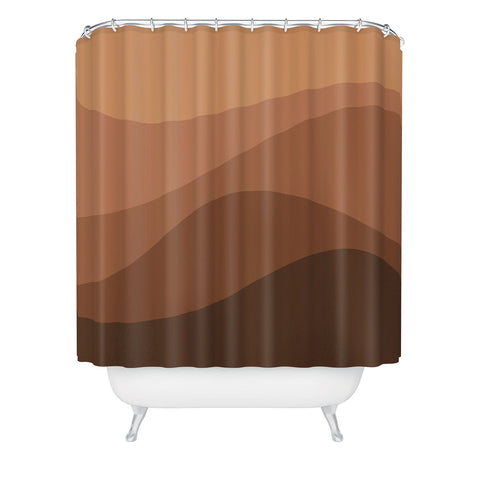 Colour Poems Abstract Color Waves IV Shower Curtain