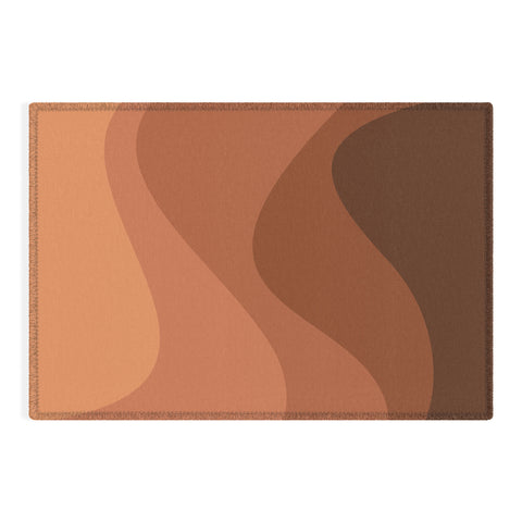 Colour Poems Abstract Color Waves IV Outdoor Rug