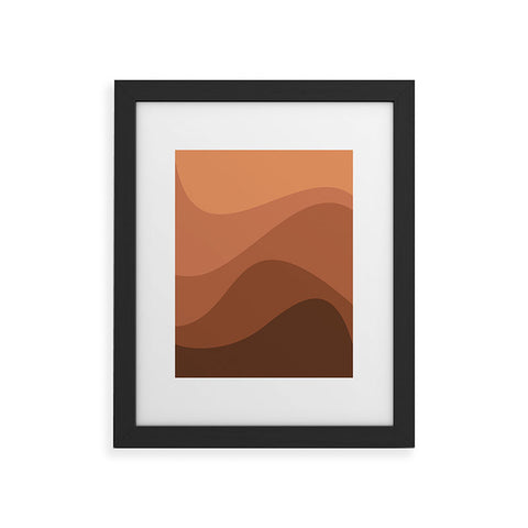 Colour Poems Abstract Color Waves IV Framed Art Print