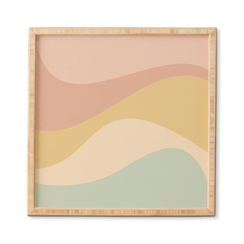 Colour Poems Abstract Color Waves IX Framed Wall Art