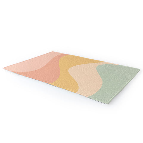 Colour Poems Abstract Color Waves IX Area Rug