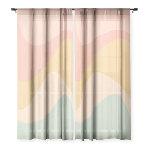 Colour Poems Abstract Color Waves IX Sheer Non Repeat