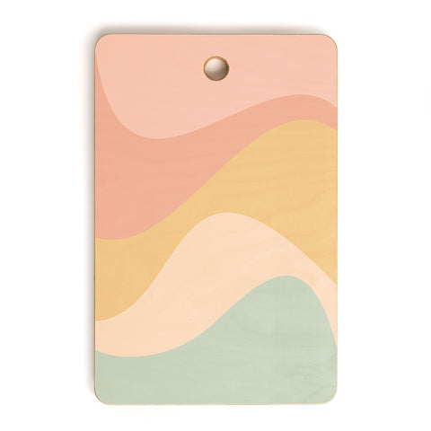 Colour Poems Abstract Color Waves IX Cutting Board Rectangle