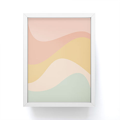 Colour Poems Abstract Color Waves IX Framed Mini Art Print