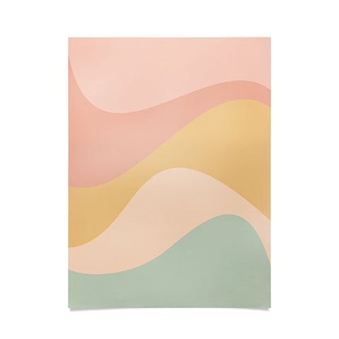 Colour Poems Abstract Color Waves IX Poster